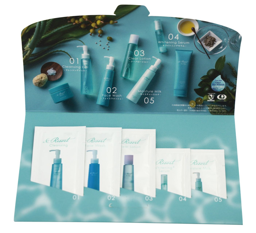 &Resort skin care set "5-Piece Pouch Set" made in japan
