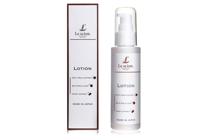 Le scion. Beaute -Facial Lotion- Premium Ayurveda Gotu Kola Extract & Yeast extract & Gold leaf Made in Japan
